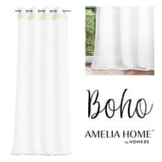 FLHF Boho bílý voálový závěs 140x270 AmeliaHome