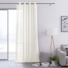 FLHF Záclona Lunare krémová vyšívaná boho voile 140x270 AmeliaHome