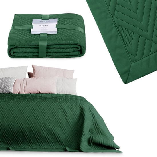 FLHF Přehoz na postel Ophelia zelený s reliéfem 170x270 AmeliaHome