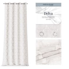 FLHF Delva závěs krémový vyšívaný boho voile 140x270 AmeliaHome