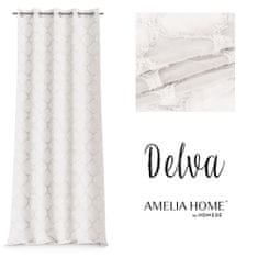 FLHF Delva závěs krémový vyšívaný boho voile 140x270 AmeliaHome