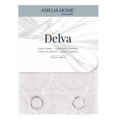 FLHF Delva závěs krémový vyšívaný boho voile 140x270 AmeliaHome