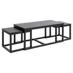 FLHF Dvojitý stůl černý 120x60 Actona