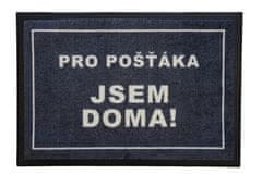 GDmats Rohožka Pro pošťáka jsem doma 40x60 cm - na ven i na doma 40x60