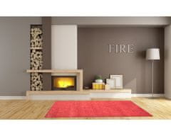 Ručně všívaný kusový koberec Asra wool red 160x230