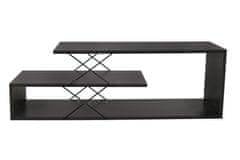 Hanah Home TV stolek Zigzag - Anthracite, Antracitová