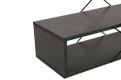 Hanah Home TV stolek Zigzag - Anthracite, Antracitová