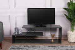 Hanah Home TV stolek Zigzag - Anthracite, Antracitová