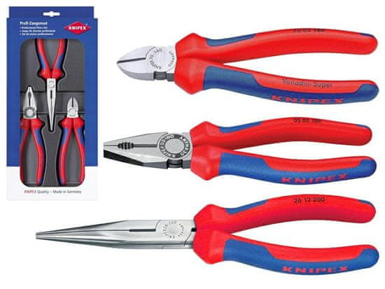 Knipex KNIPEX SADA KLEŠŤŮ PRO SERVISNÍ PRÁCE 3 ks.