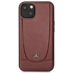 MERCEDES MEHCP14SARMRE hard silikonové pouzdro iPhone 14 6.1" red Leather Urban Bengale