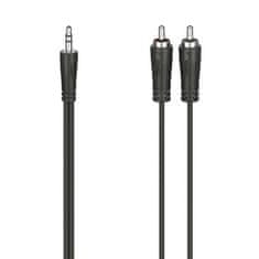 Hama AV kabel Jack 3, 5 mm / 2x cinch (RCA), 1, 5 m - černý