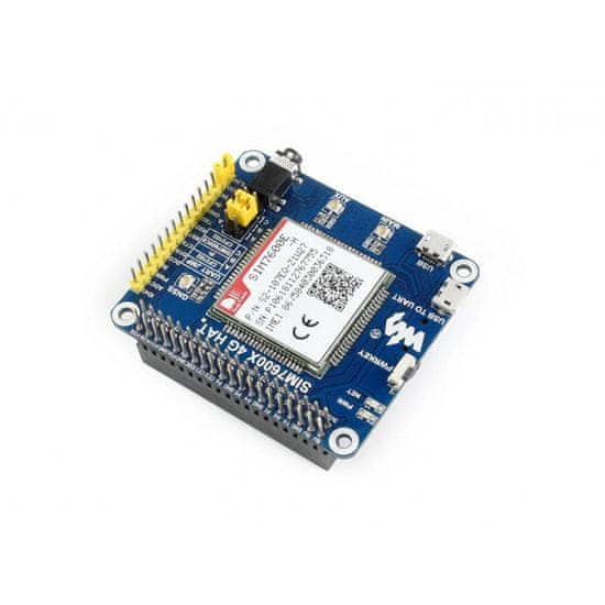 Waveshare HAT pro Raspberry Pi se SIM7600E-H LTE CAT4 4G / 3G / 2G / GSM / GPRS / GNSS