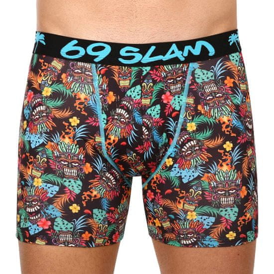 69 SLAM Pánské boxerky fit hawaiian tiki (MBYHWT-PO)