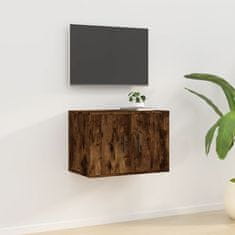 Vidaxl Nástěnná TV skříňka kouřový dub 57 x 34,5 x 40 cm