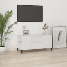 Vidaxl TV skříňka bílá 102x44,5x50 cm kompozitní dřevo