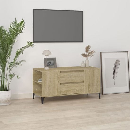 Vidaxl TV skříňka šedá sonoma 102x44,5x50 cm kompozitní dřevo