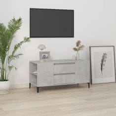 Vidaxl TV skříňka betonově šedá 102x44,5x50 cm kompozitní dřevo