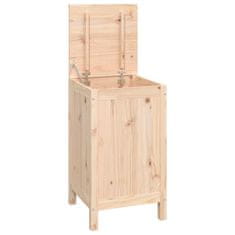 Greatstore Box na prádlo 44 x 44 x 76 cm masivní borové dřevo