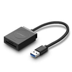 shumee Čtečka paměťových karet SD / micro SD, konektor USB 3.0, 15 cm - černá