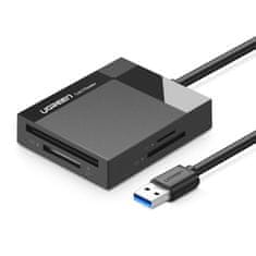 shumee Čtečka paměťových karet SD / micro SD / CF / MS konektor USB 3.0 1m - černá