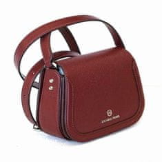 Michael Kors dámská kabelka crossbody LUCIE 32F2GKZC1L MERLOT SM SADDLE XBODY LEATHER