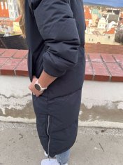 Husky Dámský péřový kabát Downbag L black blue (Velikost: L)
