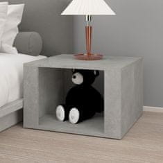 Greatstore Noční stolek betonově šedý 57 x 55 x 36 cm kompozitní dřevo