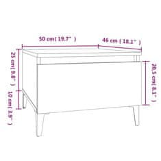 Vidaxl Odkládací stolky 2 ks černé 50 x 46 x 35 cm kompozitní dřevo