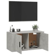 Vidaxl Nástěnná TV skříňka betonově šedá 80 x 34,5 x 40 cm