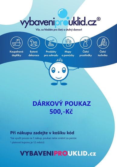 vybaveniprouklid.cz Dárkový poukaz v hodnotě 500,- vč. DPH