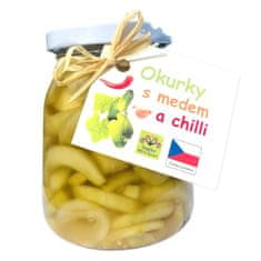 Horňácká farma Okurky s medem a chilli, 200 g