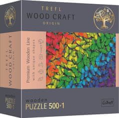 Trefl TREFL Wood Craft Origin puzzle Duhoví motýli 501 dílků