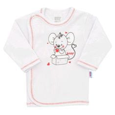 NEW BABY Nové dětské tričko Baby Mouse bílé 62 (3-6m)