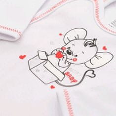 NEW BABY Nové dětské tričko Baby Mouse bílé 68 (4-6m)