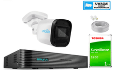 Uniview Kamerový set CCTV IP, monitorovací systém, 4Mpx kamera PoE rekordér UNIARCH