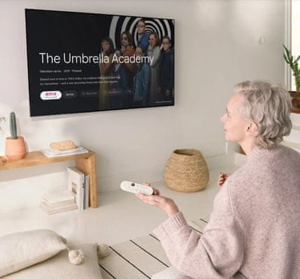 multimediální přehrávač google chromecast 4 google tv Bluetooth wifi hdmi usbc hdr vysoký dynamický rozsah hlasové ovládání google assistant dálkový ovladač