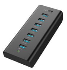 shumee AUKEY CB-H3 USB HUB 7V1 AKTIVNÍ 7XUSB 3.0 5GBPS