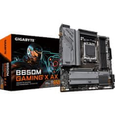 Gigabyte B650M Gaming X AX osnovna plošča, AM5, mATX, DDR5, WiFi 6E