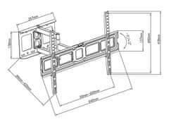 TV nástěnný držák 76-862# (nástěnný držák; 30", 70"; max. 40 kg)