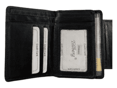 Dailyclothing Luxusní dámská celokožená peněženka - černá 5432