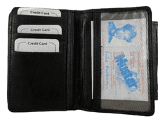 Dailyclothing Luxusní dámská celokožená peněženka - černá 5432