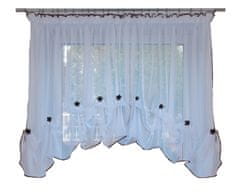 Strefa Firan Ready Curtain 380x135 cm, NEVADA, ČERNÁ