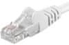 PremiumCord Patch kabel UTP RJ45-RJ45 level 5e, 0.25m, bílá