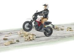 Bruder bworld - motorka Ducati Desert Sled s motocyklistou