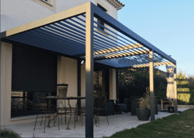 Gerda Gerda Bioklimatická Pergola instalaci na fasádu 3x3