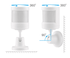 Moes Chytrý senzor pohybu PIR Zigbee Tuya, Sonoff