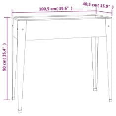 Vidaxl Zahradní truhlík 100,5 x 40,5 x 90 cm pozinkovaná ocel