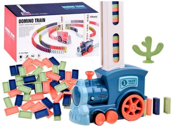 iMex Toys Domino vláček modrý