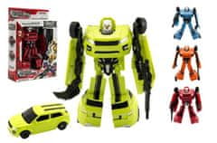 Teddies Transformer auto/robot plast 18cm 4 barvy