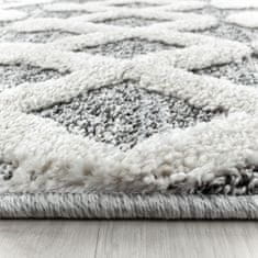 Ayyildiz Kusový koberec Pisa 4710 Grey kruh 200x200 (průměr) kruh cm